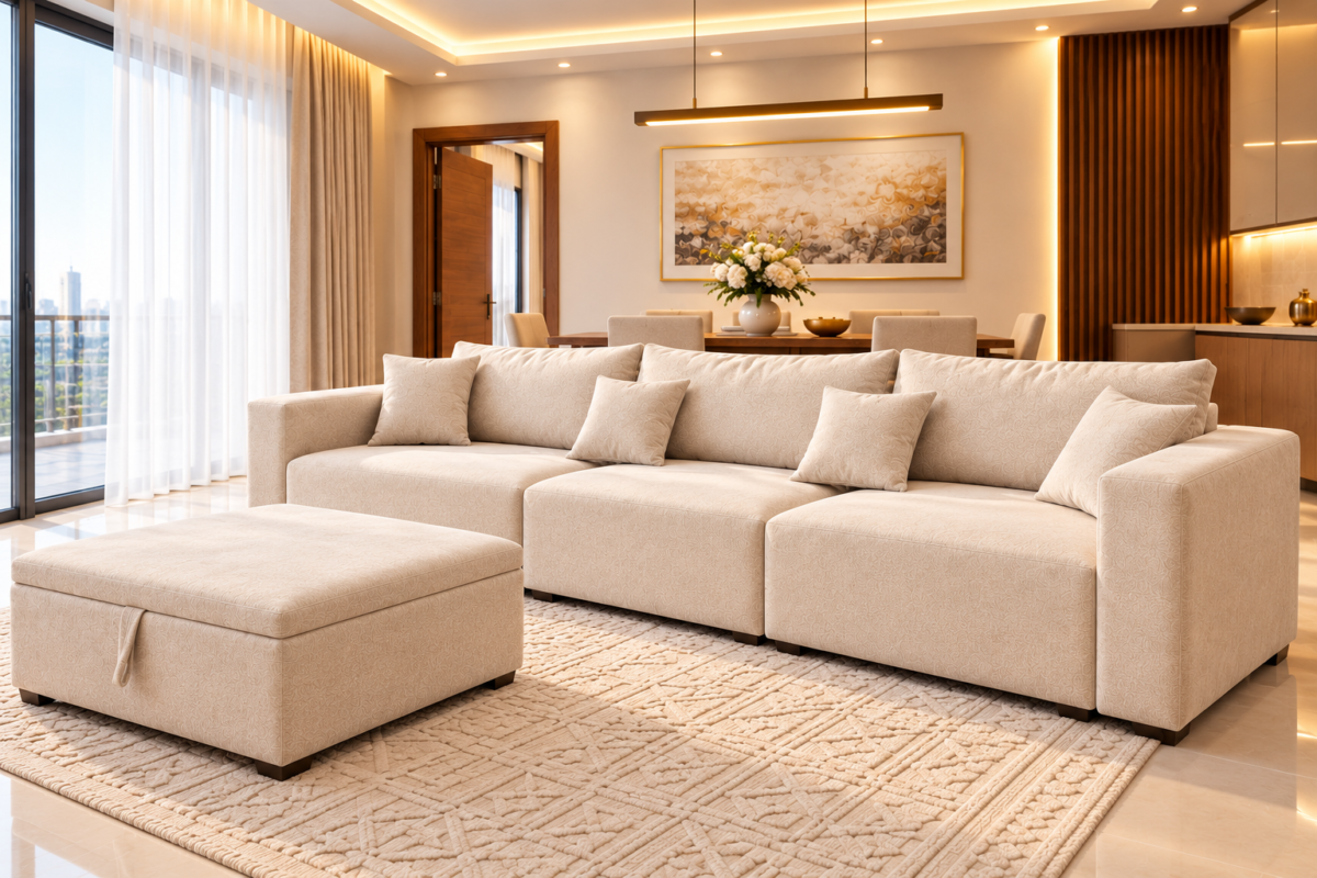 Luna Modular 3-Seater Sofa