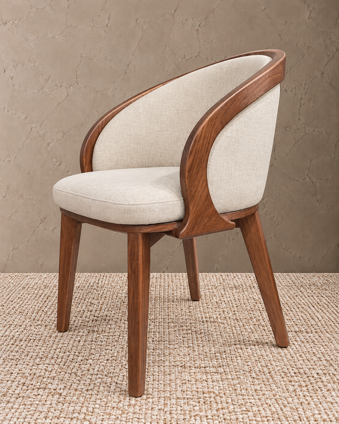 6874 Velora Luxe Curved Back Dining Armchair