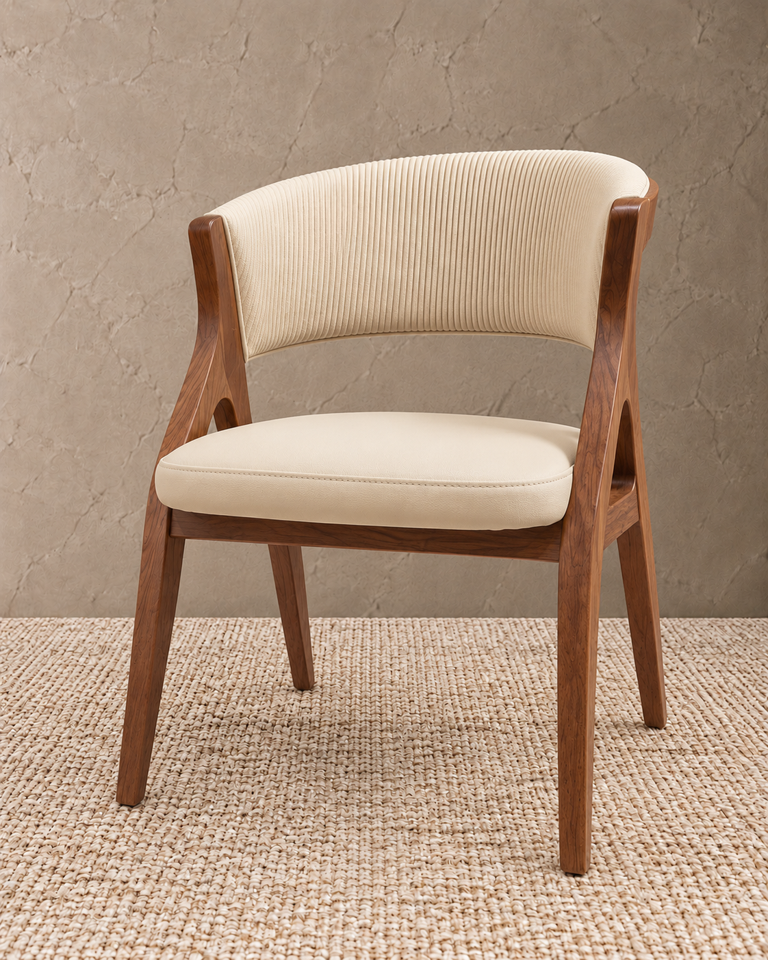 720 Arvella Luxe Ribbed Back Dining Chair