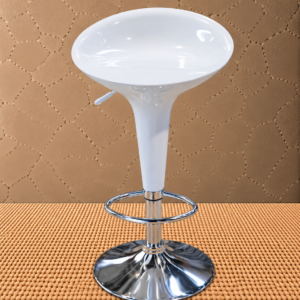 CC-100 White Nova Modern White Adjustable Bar Stool