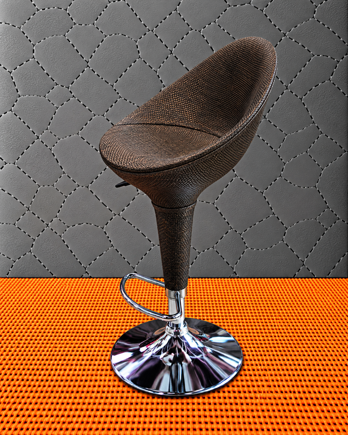 CC-102 Bamboo (2) Arlo Contemporary Bamboo Adjustable Bar Stool