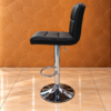 CC-217 Black (2) Milano Classic Black Adjustable Bar Stool