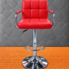 CC-225-RED (1) Aurelia Comfort Red Adjustable Bar Stool