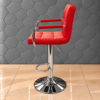 CC-225-RED (2) Aurelia Comfort Red Adjustable Bar Stool