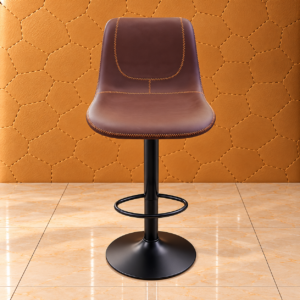 CC-525 Brown (2) Verona Classic Brown Leatherette Adjustable Bar Stool