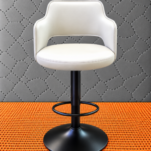 CC-529 White Arvella Elegance White Leatherette Bar Stool