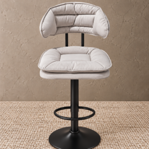 CC-6012 Beige Celina Luxe Beige Cushioned Adjustable Bar Stool
