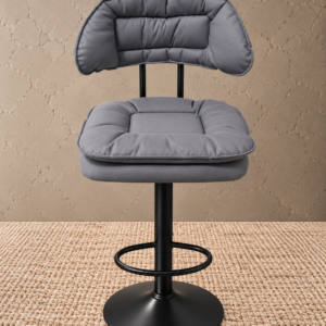 CC-6012 Grey Celina Luxe Grey Cushioned Bar Stool