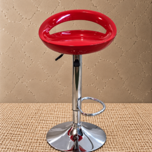 Riva Modern Red Adjustable Bar Stool