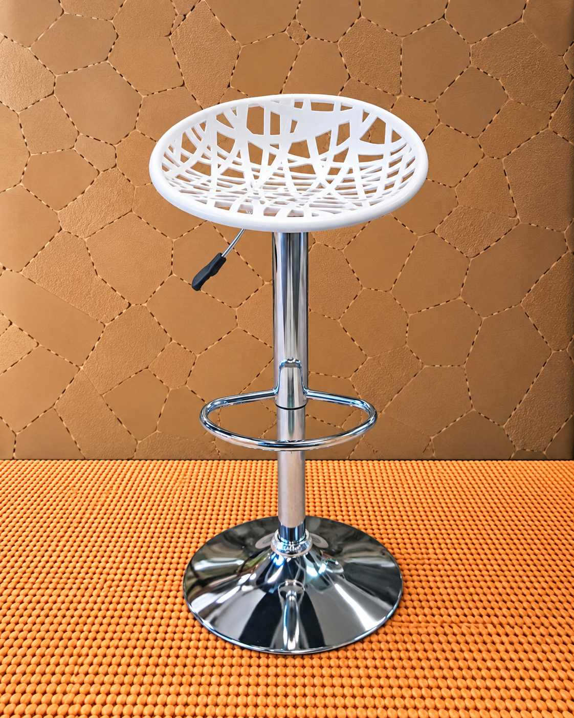 CC-930 White Nova White Modern Adjustable Bar Stool
