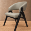 CY-128 (2) Arvello Modern Curved Dining Chair