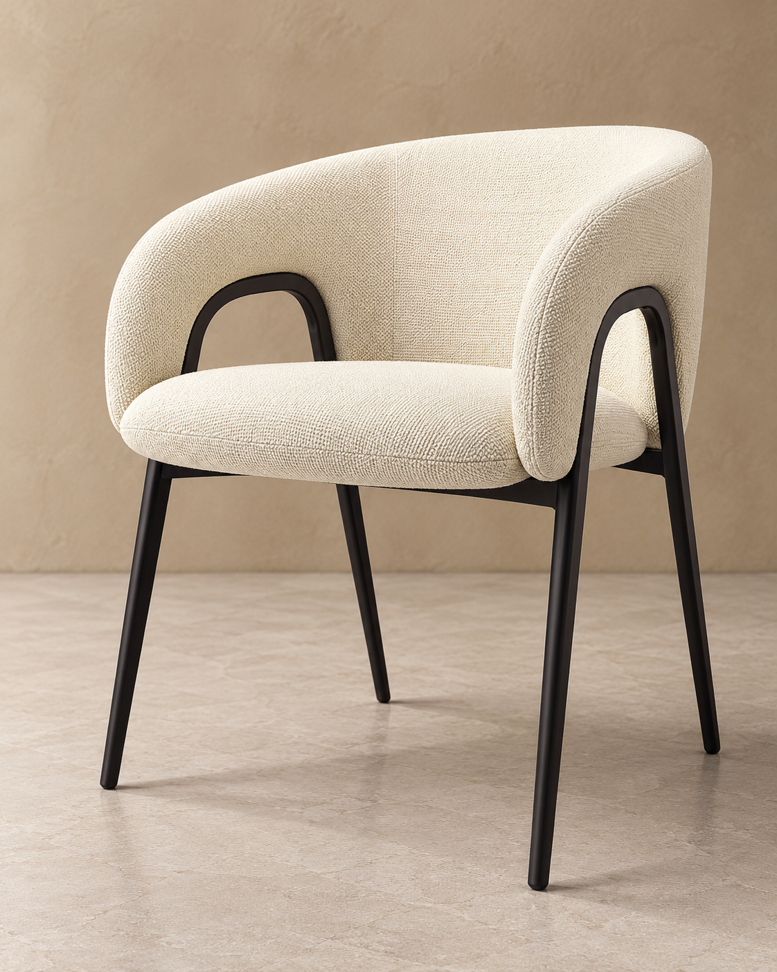 Elvoria Luxe Curved Dining Chair