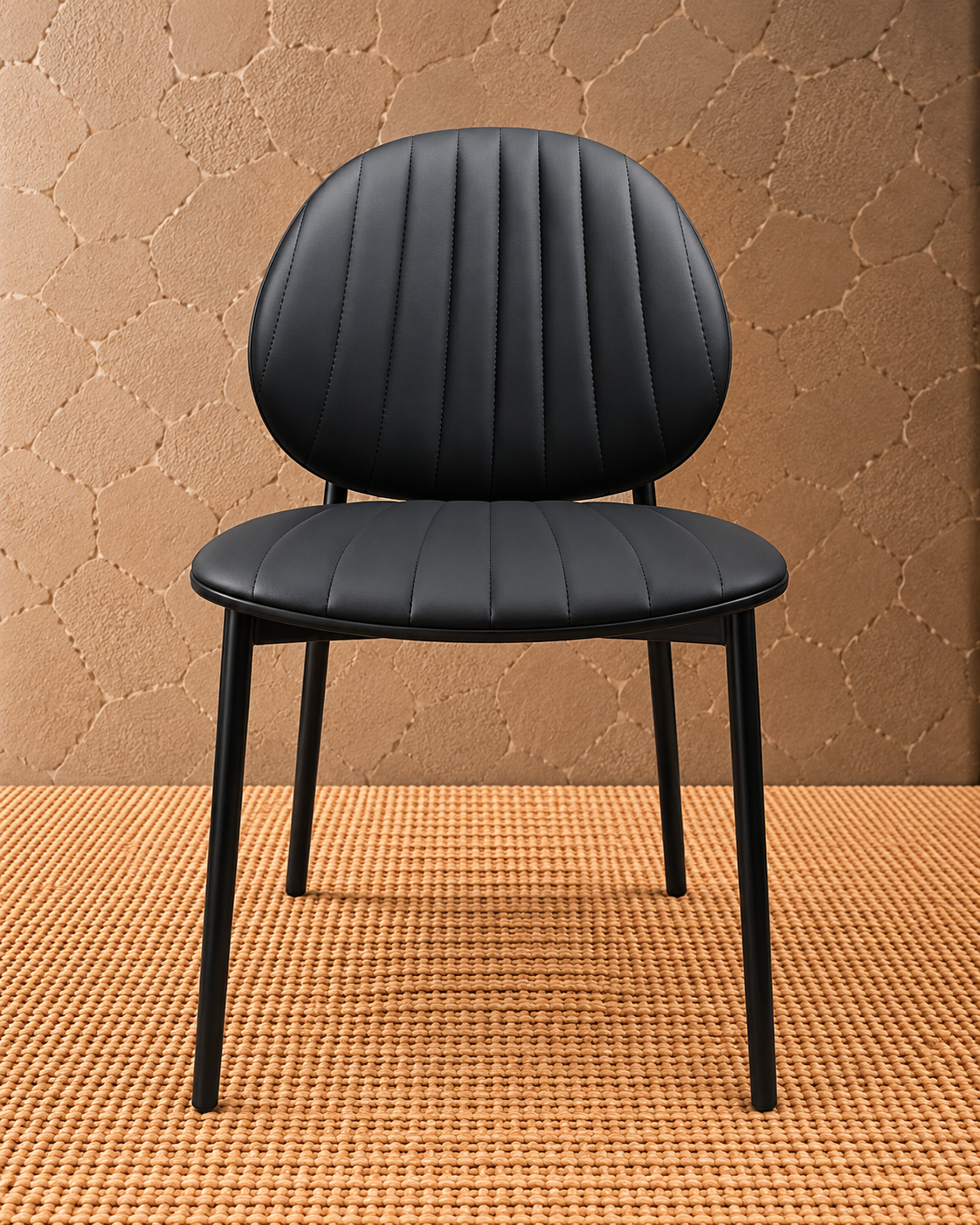 H-25 Verona Modern Black Dining Chair