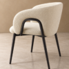 Elvoria Luxe Curved Dining Chair