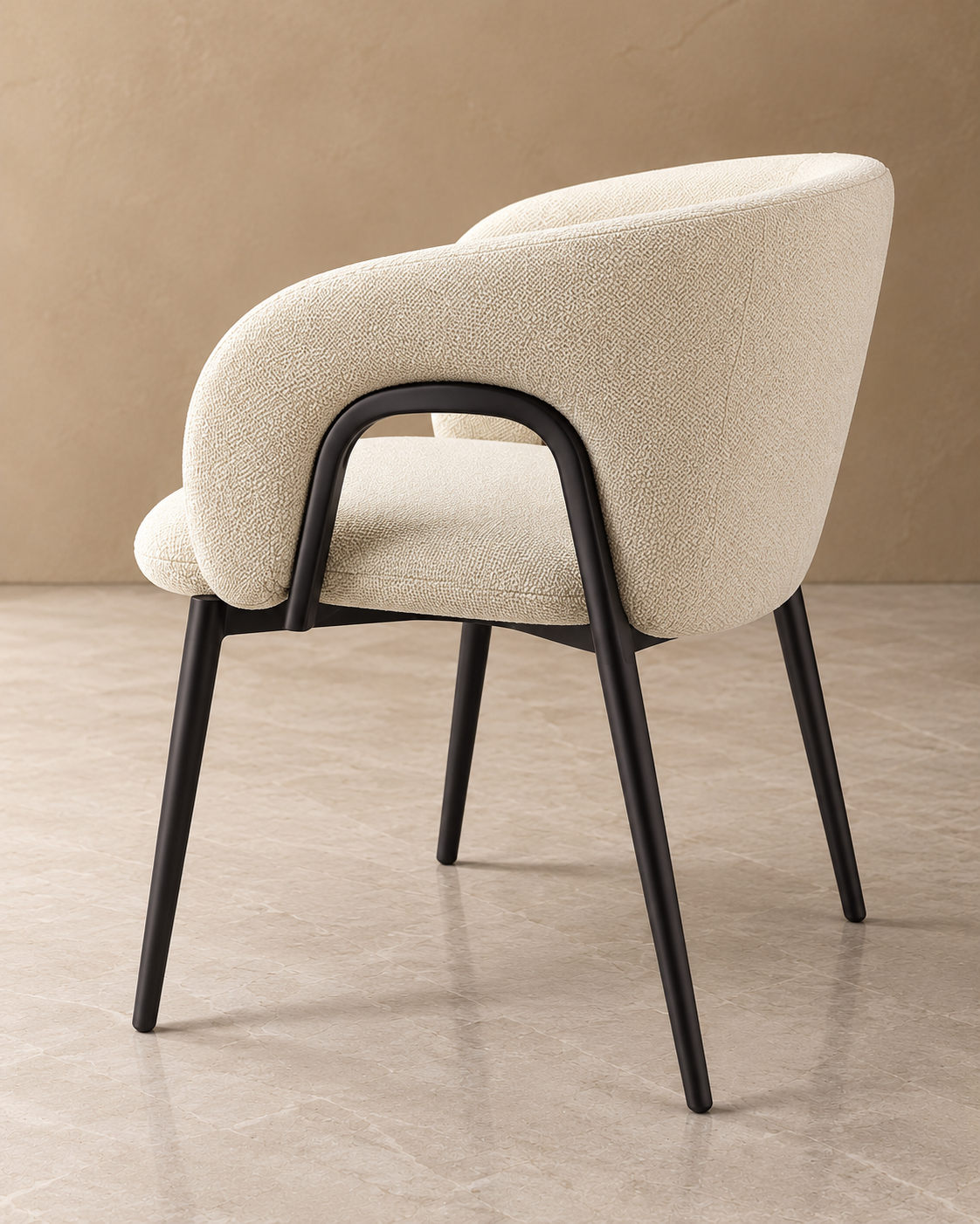Elvoria Luxe Curved Dining Chair