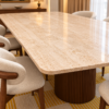 Luxe Travertine Dining Room arden-oval-dining-table