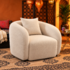 Noura Curved Accent Chair