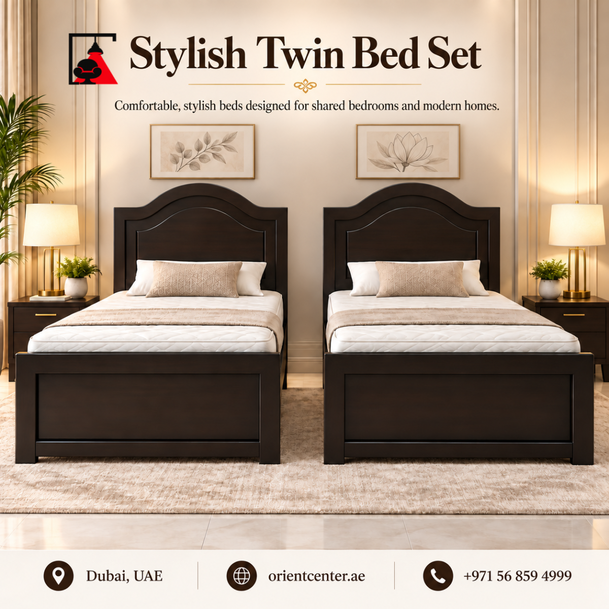 Cambridge Classic Twin Bed Set