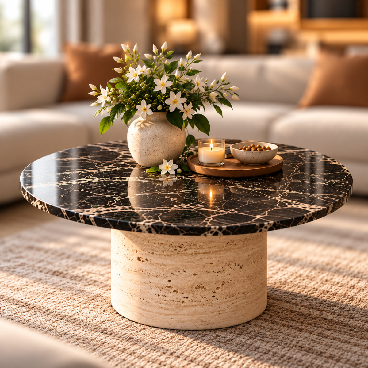 Aureon Round Statement Coffee Table