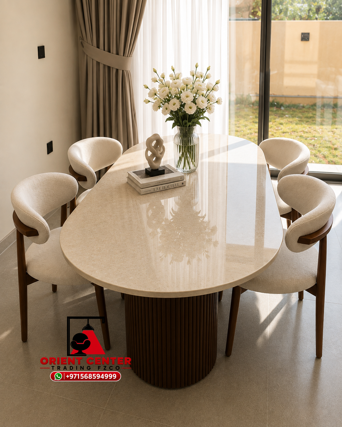 Avelora Luxe Oval Dining Table