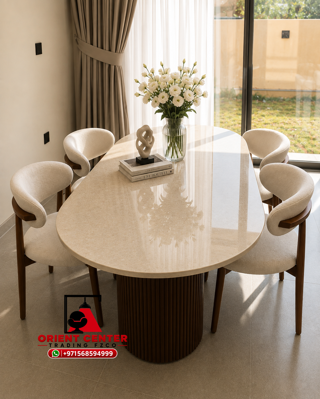 Avelora Luxe Oval Dining Table