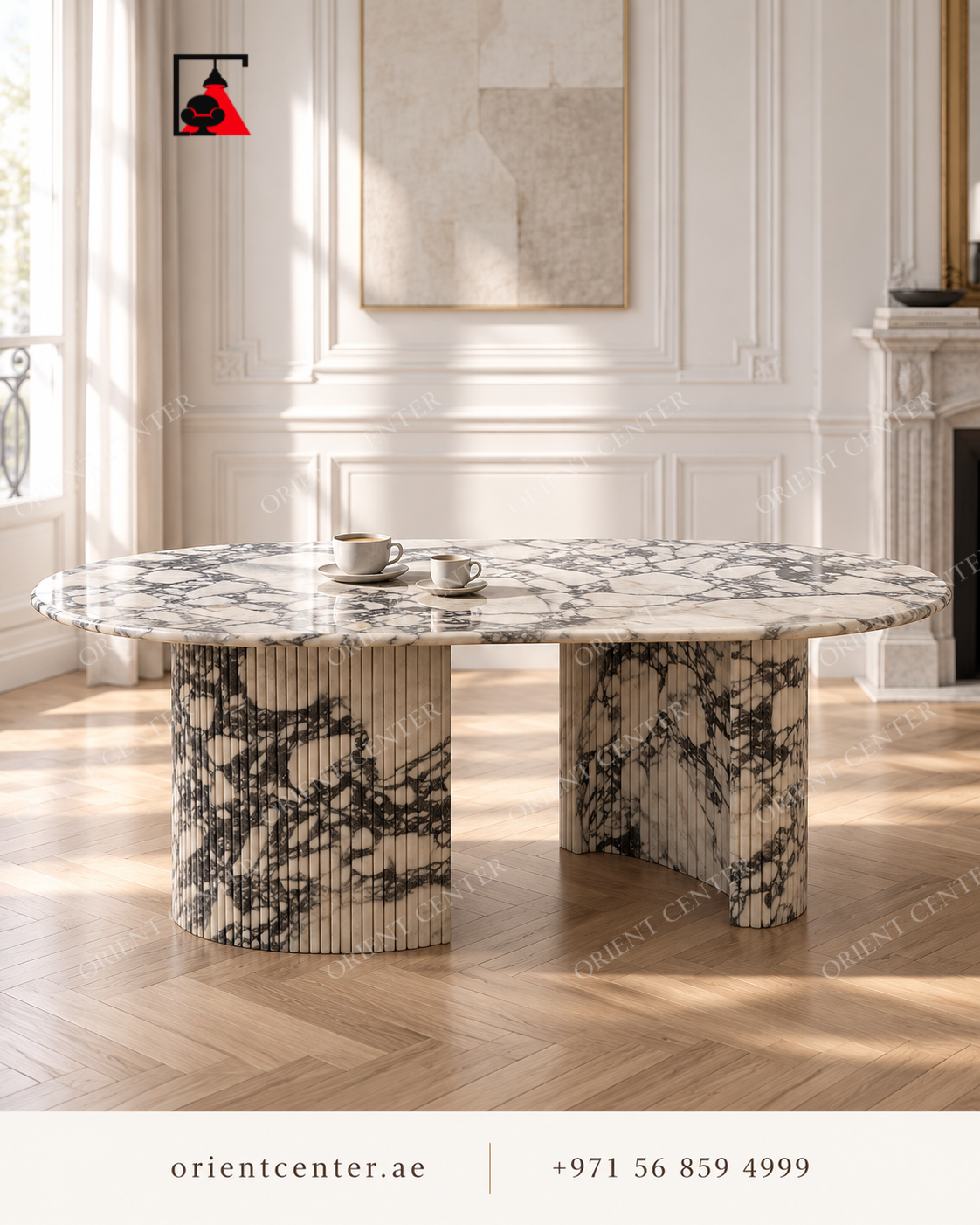 Calacatta Noir Signature Dining Table