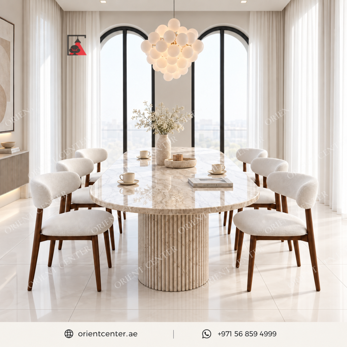 OC-DT-022 Celestia Grand Dining Table
