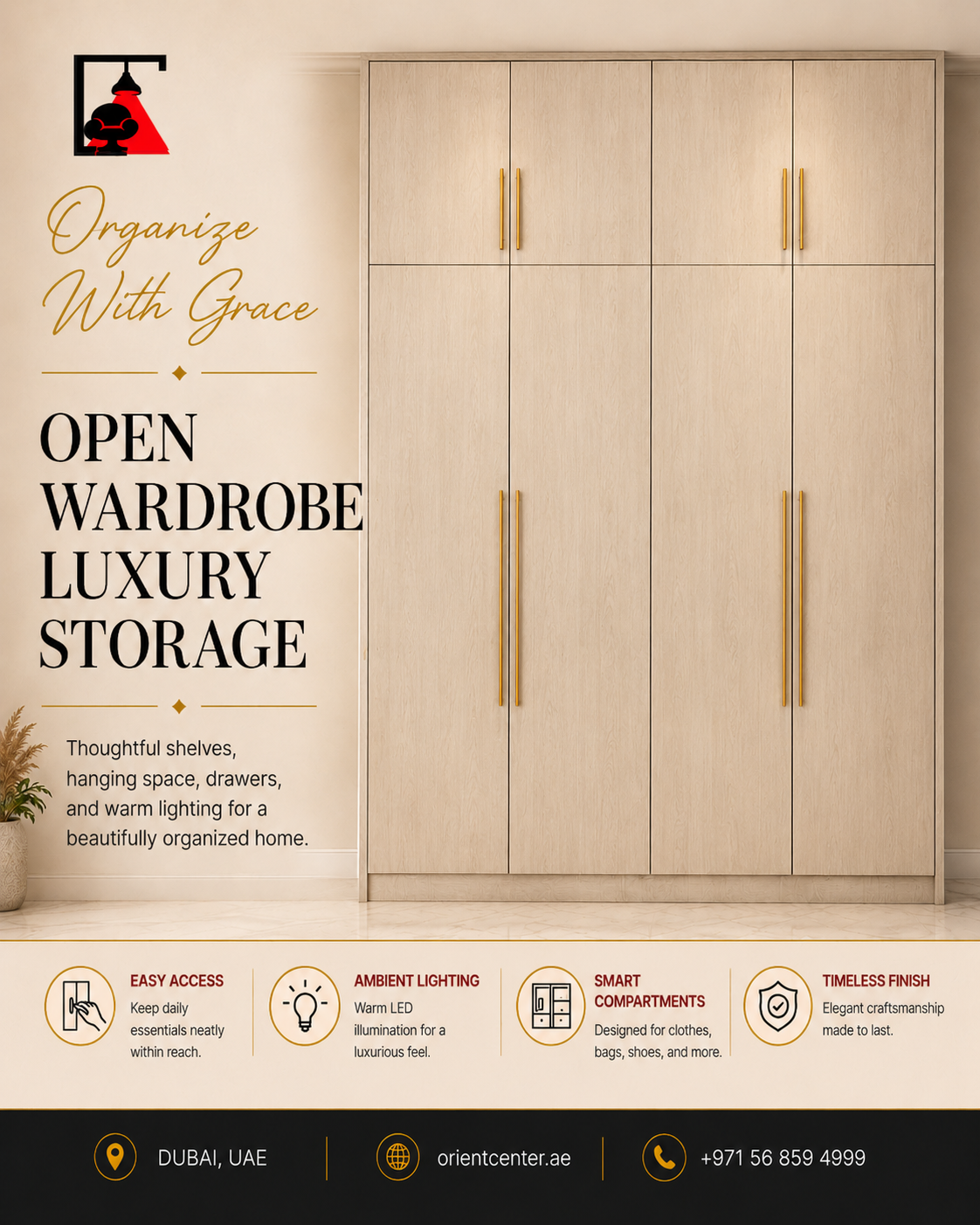 OC-WD-012 (3) Alviera Signature Wardrobe