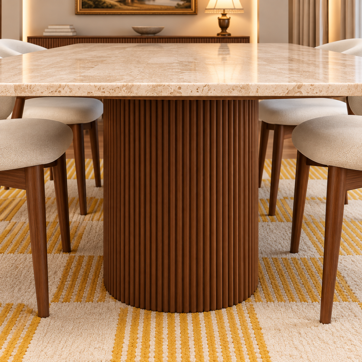 Warm Modern Dining Table Pedestal arden-oval-dining-table