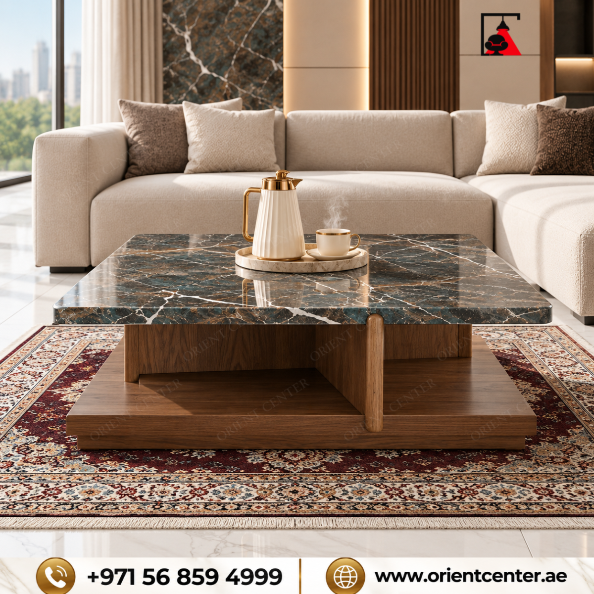 coffee table post 41-07 Verona Signature Coffee Table